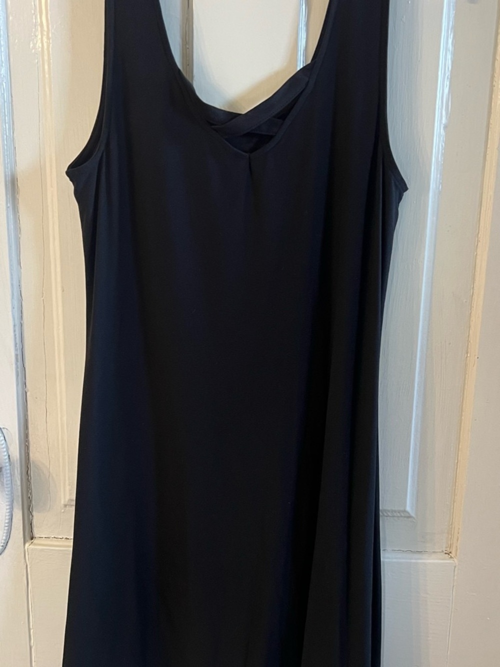 Simple Black Sleeveless Maxi Dress